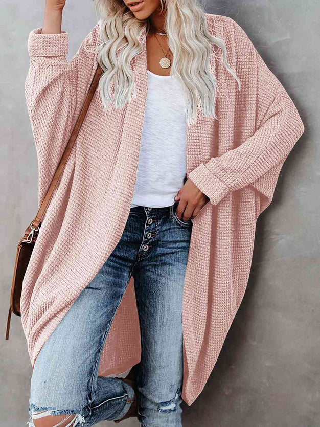 Open Front Long Sleeve Cardigan