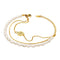 18K gold plated Stainless steel bracelet, Intensity