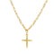 18K gold plated Stainless steel  Cross necklace