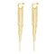 18K gold plated Stainless steel earrings 7 chain strand