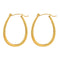 18K gold plated Stainless steel earrings U shaped hoops