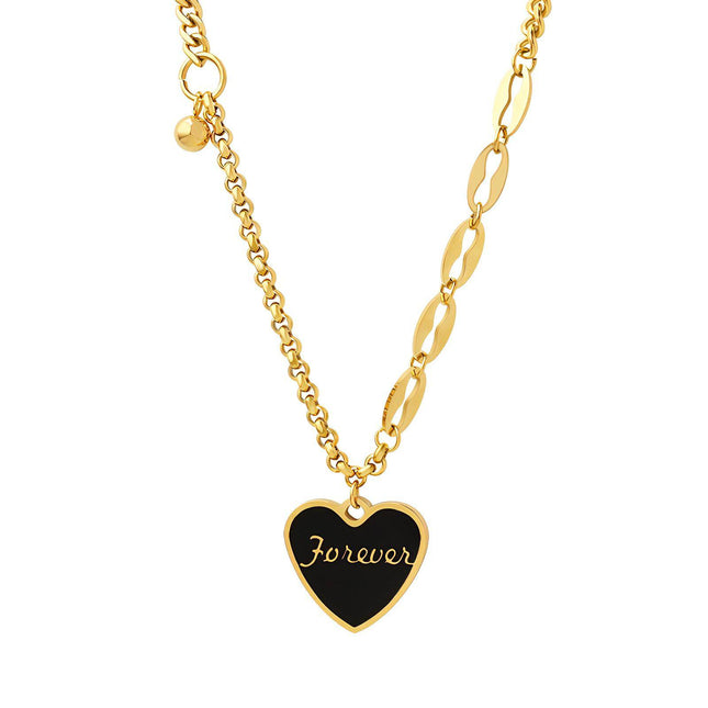 18K gold plated Stainless steel  Heart necklace