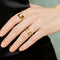 18K gold plated Stainless steel finger ring, Intensity