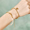 18K gold plated Stainless steel  Heart bracelet