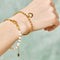 18K gold plated Stainless steel  Heart bracelet