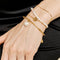 18K gold plated Stainless steel bracelet, Intensity