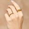 18K gold plated Stainless steel finger ring