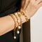 18K gold plated Stainless steel bracelet with toggle clasp