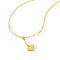 18K gold plated Stainless steel  Heart necklace