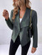 Collared Neck Long Sleeve Jacket