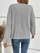 Half Button Long Sleeve Top